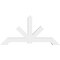 Ekena Millwork Vanguard Architectural Grade PVC Gable Bracket, 84"W x 42"H x 6"D x 6"F, 12/12 Pitch GBP084X42X0606VAN00 - alternate 4